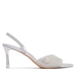 Sandały Aldo. Szare sandały damskie Aldo, bez wzorów, bez obcasa, na szpilce, bez zapięcia. Za 359.99 zł.