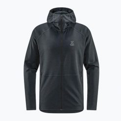 Bluza trekkingowa męska Haglöfs Skuta Hood. Czarne bluzy męskie Haglöfs, m, bez wzorów, bez kaptura, trekkingowe. Za 239.99 zł.