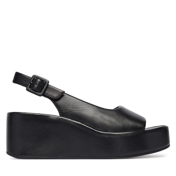 Sandały HÖGL. Czarne sandały damskie HÖGL, bez wzorów, bez obcasa, na koturnie, bez zapięcia. Za 749.99 zł.