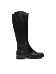 Lasocki Kozaki WI16-ALBA-05 Czarny. Czarne kozaki damskie Lasocki, bez wzorów, ze skóry, bez obcasa, na płaskiej podeszwie, bez zapięcia. Za 379.99 zł.