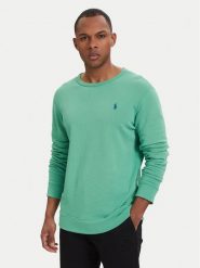 Polo Ralph Lauren Bluza 710A12485003 Zielony Regular Fit. Zielone bluzy męskie Polo Ralph Lauren, l, bez wzorów, z bawełny, bez ramiączek, bez kaptura. Za 769.99 zł.