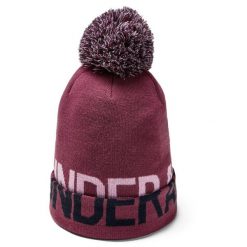Czapka damska Under Armour Graphic Pom Beanie. Fioletowe czapki damskie Under Armour, bez wzorów. Za 49.99 zł.