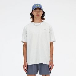 Koszulka męska New Balance MT41533AHH – szara. Szare koszulki sportowe męskie New Balance, m, bez wzorów, z dresówki, bez ramiączek. Za 169.99 zł.