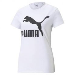 Koszulka treningowa damska Puma Classics. Białe bluzki damskie Puma, l, bez wzorów, z bawełny, sportowe, bez kołnierzyka, bez ramiączek. Za 228.00 zł.