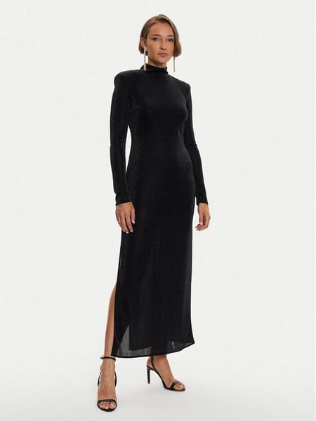Simona Corsellini Sukienka wieczorowa A24CEAB050 Czarny Slim Fit. Czarne sukienki damskie SIMONA CORSELLINI, bez wzorów, z syntetyku, wizytowe, bez kołnierzyka, bez ramiączek. Za 659.99 zł.