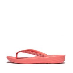 Klapki damskie FitFlop Iqushion Sparkle TPU. Brązowe klapki damskie FIT FLOP, na lato, bez wzorów, bez obcasa, bez zapięcia. Za 326.50 zł.