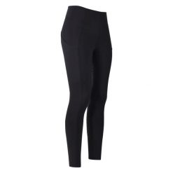 Damskie legginsy jeździeckie z pełną przyczepnością Imperial Riding Lisam. Czarne legginsy damskie IMPERIAL RIDING, bez wzorów, z gumy. Za 283.50 zł.