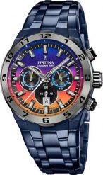 Zegarek Festina Zegarek męski Festina F20709-1 niebieski. Niebieskie zegarki męskie Festina, bez wzorów. Za 1,229.00 zł.