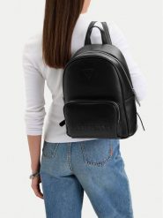 Guess Jeans Plecak CWBEO-GUESS-B-011-09 Czarny. Czarne plecaki damskie Guess Jeans, z aplikacjami, z jeansu. Za 279.99 zł.