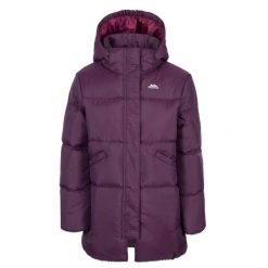Trespass Ailie- Damska kurtka codzienna Potent Purple. Fioletowe kurtki sportowe damskie Trespass, bez wzorów, bez ramiączek, bez kaptura, narciarskie. Za 181.35 zł.