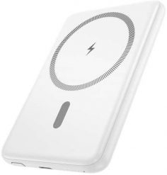 Powerbank Hoco HOCO powerbank 5000 mAh ultra-cienki kompatybilny z MagSafe PD QC 2A 20W J140A biały. Białe powerbanki Hoco. Za 54.23 zł.