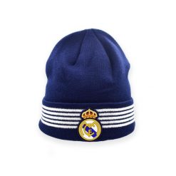 Czapka Real Madryt Jr - oficjalna licencjonowana. Niebieskie czapki damskie REAL MADRID, bez wzorów, sportowe. Za 99.00 zł.
