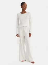 Tommy Hilfiger Piżama UW0UW06157 Écru Regular Fit. Piżamy damskie Tommy Hilfiger, bez wzorów, z bawełny, bez ramiączek. Za 429.99 zł.