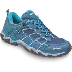Buty sportowe damskie Meindl Houston Lady Gore-Tex. Niebieskie obuwie trekkingowe damskie MEINDL, z gore-texu, bez zapięcia. Za 739.90 zł.