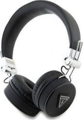 Słuchawki Guess Guess Bluetooth ENC GUBH70PGTSPSK on-ear headphones black/black Grained Classic Round Shape. Czarne słuchawki bezprzewodowe Guess. Za 217.37 zł.