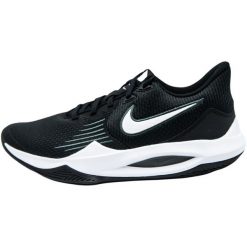 Buty do chodzenia męskie Nike Precision V. Czarne buty sportowe męskie Nike, na wiosnę, bez wzorów, z materiału, bez zapięcia, trekkingowe. Za 412.00 zł.