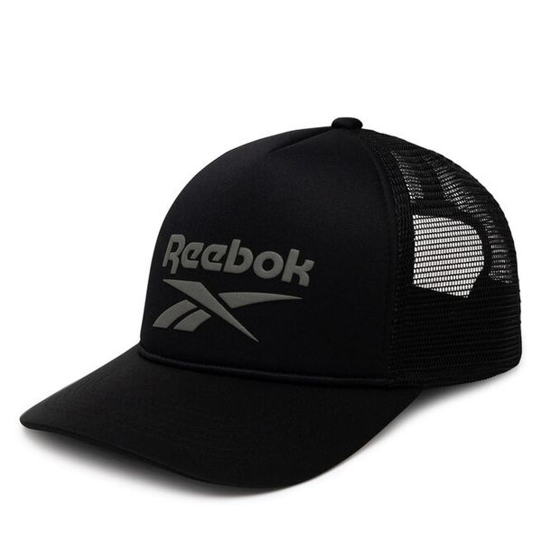 Czapka z daszkiem Reebok. Czarne czapki damskie Reebok, bez wzorów. Za 79.99 zł.
