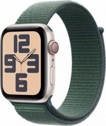 Smartwatch Apple Watch SE GPS + Cellular 44mm Starlight Alu Sport Loop Zielony (MXGV3ET/A). Zielone zegarki smartwatch Apple, bez wzorów. Za 1,399.00 zł.