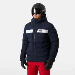 Kurtka z kapturem Helly Hansen Bossanova. Niebieskie kurtki sportowe męskie Helly Hansen, na zimę, m, bez wzorów, z puchu, z kapturem, narciarskie. W wyprzedaży za 1,207.50 zł.