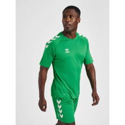 Koszulka sportowa męska Hummel Core XK Poly T-Shirt S/S. Niebieskie koszulki sportowe męskie Hummel, l, bez wzorów, bez ramiączek, do piłki ręcznej. Za 77.00 zł.