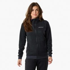 Bluza treningowa damska Swedemount Training Logo Zip Hood II szybkoschnąca. Brązowe bluzy damskie SWEDEMOUNT, bez wzorów, sportowe, bez ramiączek, bez kaptura. Za 249.99 zł.