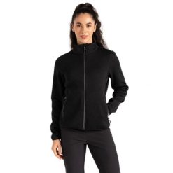 Bluza turystyczna damska Regatta Descend. Czarne bluzy damskie Regatta, bez wzorów, z polaru, sportowe, bez ramiączek, bez kaptura. W wyprzedaży za 154.00 zł.