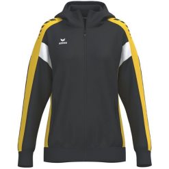 Wielokolorowa kurtka treningowa Erima Celebrate 125 z kapturem. Białe kurtki męskie Erima, bez wzorów, dziergany, klasyczne, z kapturem. Za 326.99 zł.