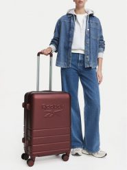 Reebok Walizka średnia CEO-RBK-WAL-009-M-RED Bordowy. Czerwone walizki męskie Reebok, bez wzorów, z tworzywa sztucznego, średnie. Za 269.99 zł.