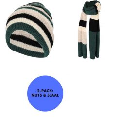 Czapka i szalik damski modny zestaw w paski. Brązowe czapki damskie HEAT KEEPER, na zimę, bez wzorów, eleganckie. Za 207.04 zł.
