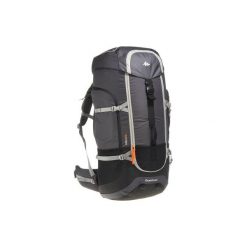 Plecak trekingowy Forclaz 90 l. Szare plecaki damskie QUECHUA, bez wzorów, z materiału. Za 249.99 zł.