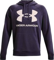 Under Armour Bluza męska Rival Fleece Big Logo Hd granatowa r. L (1357093-558). Bluzy męskie Under Armour, l, bez wzorów, bez ramiączek, bez kaptura. Za 206.89 zł.
