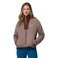 Bluza dresowa sportowa damska Sequoia Grove II FZ. Szare bluzy damskie Columbia, xl, bez wzorów, z dresówki, sportowe, bez ramiączek, bez kaptura. Za 249.99 zł.