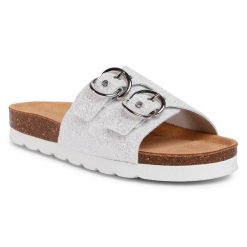 Klapki Sergio Bardi. Szare klapki damskie Sergio Bardi, bez wzorów, bez obcasa, bez zapięcia. Za 219.99 zł.