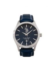 U.S. Polo Assn. Zegarek Yale USP7371BL Niebieski. Niebieskie, analogowe zegarki męskie U.S. Polo Assn., bez wzorów, ze skóry. Za 529.99 zł.