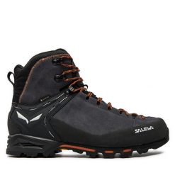 Trekkingi Salewa. Szare botki męskie Salewa, bez wzorów, sportowe, bez obcasa, bez zapięcia. Za 1,039.00 zł.