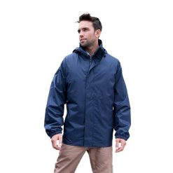Męska Kurtka Core 3w1. Niebieskie kurtki męskie RESULT, m, bez wzorów, z materiału, eleganckie, z kapturem. Za 119.99 zł.
