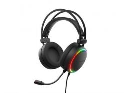 SŁUCHAWKI NAUSZNE GENESIS NEON 614 RGB USB Z MIKROFONEM PODŚWIETLENIE CZARNE. Czarne słuchawki bezprzewodowe GENESIS. Za 156.99 zł.