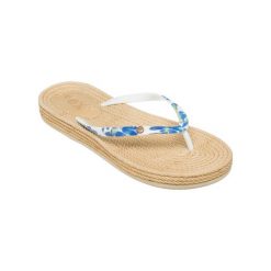 Sandały dla Kobiety SOUTH BEACH. Niebieskie sandały damskie Roxy, bez wzorów, z gumy, bez obcasa, bez zapięcia. Za 129.99 zł.