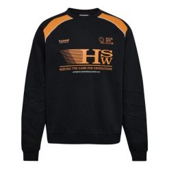 Bluza oversize Hummel Crew HSW. Czarne bluzy damskie Hummel, l, bez wzorów, z bawełny, bez ramiączek, bez kaptura. Za 271.75 zł.
