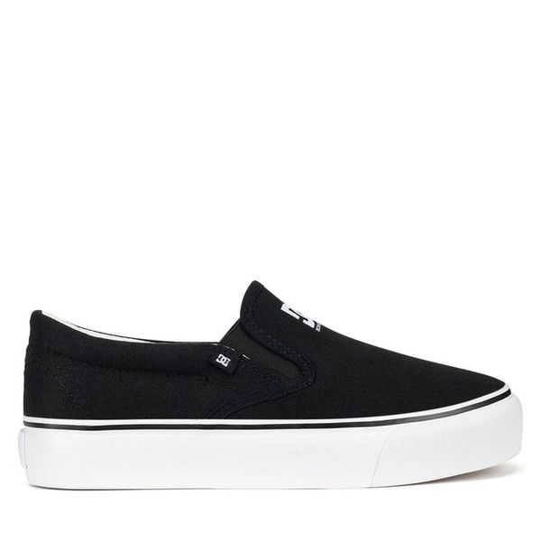 Tenisówki DC Shoes. Czarne trampki i tenisówki damskie DC Shoes, bez wzorów, bez zapięcia. Za 159.99 zł.