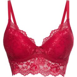 Biustonosz usztywniany bonprix ciemnoczerwony. Czerwone biustonosze bonprix, bez wzorów. Za 54.99 zł.