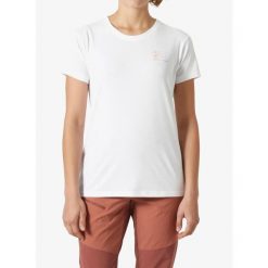 Koszulka szybkoschnąca damska Helly Hansen Skog Recycled Graphic Tee. Białe koszulki sportowe damskie Helly Hansen, bez wzorów, bez ramiączek. Za 146.99 zł.