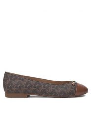 MICHAEL Michael Kors Baleriny Rebecca Flex Empire Monogram 40F4RBFP1B Brązowy. Brązowe balerinki damskie MICHAEL Michael Kors, bez wzorów, ze skóry, bez obcasa, bez zapięcia. Za 399.99 zł.