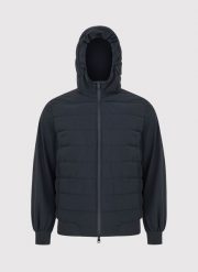 PAKO LORENTE - Granatowa krótka kurtka męska. Kurtki męskie Pako Lorente, na wiosnę, m, bez wzorów, z elastanu, klasyczne, bez kaptura. Za 599.99 zł.