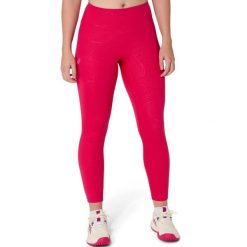 Damskie legginsy Asics 45876. Czerwone legginsy damskie Asics, bez wzorów, z materiału. Za 392.00 zł.