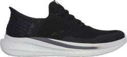 Skechers Buty męskie Skechers Slade Quinto czarne 210810 BLK 40. Czarne buty sportowe męskie Skechers, bez wzorów, bez zapięcia. Za 398.51 zł.