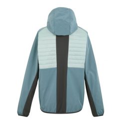 Kurtka puchowa Regatta Pro Hybrid II. Niebieskie kurtki sportowe męskie Regatta, bez wzorów, z puchu, bez kaptura, trekkingowe. Za 139.99 zł.