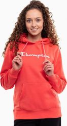Bluza damska Champion Hooded koralowa 117529 PS004 XS. Pomarańczowe bluzy damskie Champion, xs, bez wzorów, bez ramiączek, bez kaptura. Za 221.99 zł.