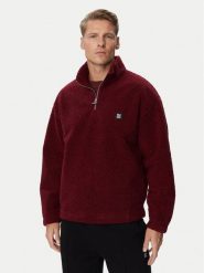 HUGO Polar Derylong 50567951 Bordowy Relaxed Fit. Czerwone bluzy sportowe męskie Hugo, m, bez wzorów, z polaru, bez kaptura. Za 749.99 zł.