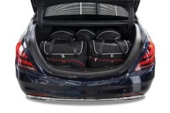 Torby Do Bagażnika Mercedes-Benz S 2013-2020 5Szt Kjust. Czarne torby podróżne damskie KJUST, bez wzorów, z kauczuku. Za 1,444.00 zł.